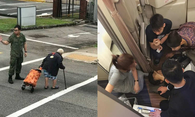 Post thumbnail of Off duty, but these SAF servicemen remain ready to aid those in need