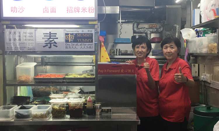 Post thumbnail of At this vegetarian food stall in West Coast Drive, the poor and needy dine for free