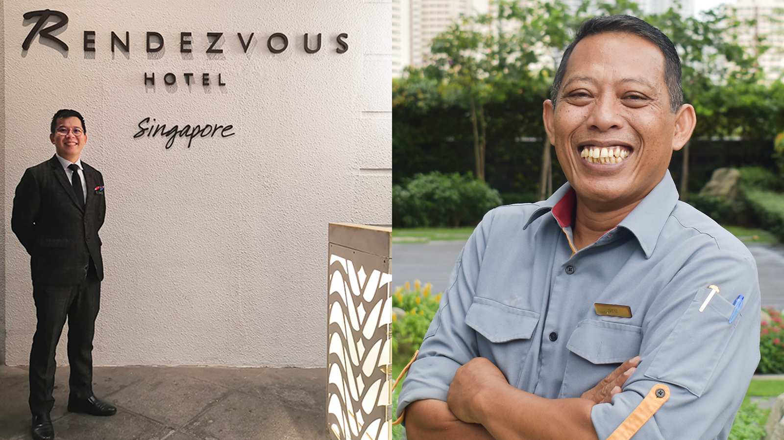 He wheeled a sick guest to a clinic and even stayed on to care for him