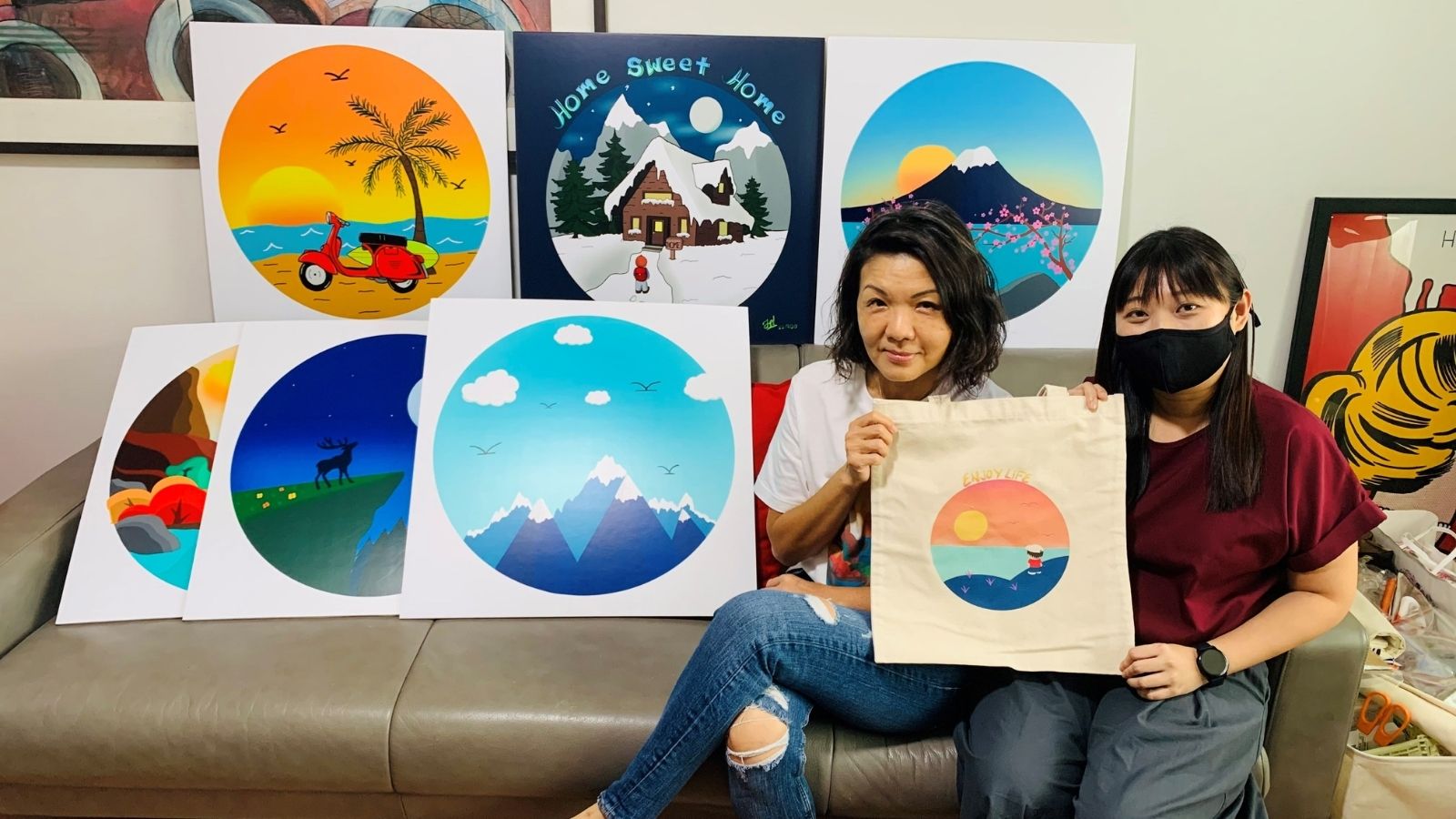 Post thumbnail of Her son’s battle with leukaemia inspires her to use his final artwork to help others
