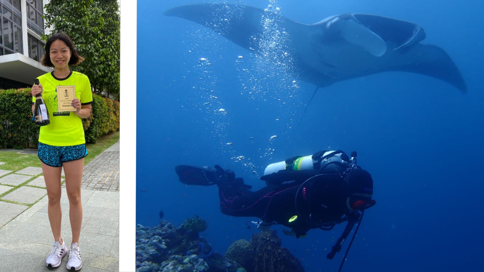 Post thumbnail of I’m running to help manta rays “fly”!