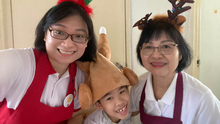 Overcome Covid-19 restrictions to raise funds for charities with her family